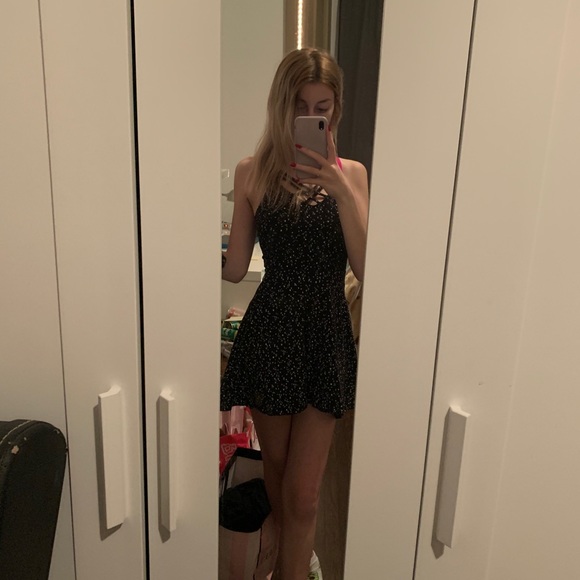 Dress black with little star - Picture 2 of 3